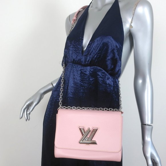 Louis Vuitton Crossbody Twist Epi Studded PM Rose Ballerine in